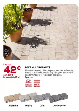 Gedimat Pavé multiformats offre