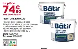 Gedimat Bâtir peinture façade offre