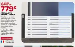 Gedimat Portail pvc battant morea offre