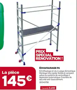 Gedimat Échafaudage p6 offre