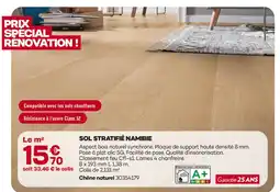 Gedimat Sol stratifié namibie offre