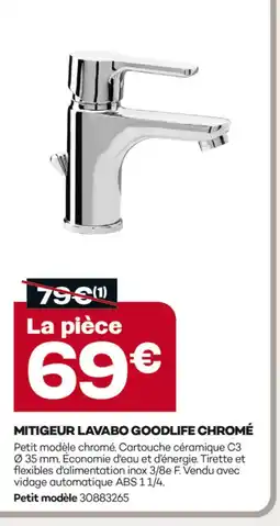 Gedimat Mitigeur lavabo chromé offre