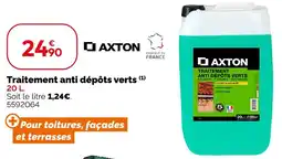 Weldom Axton traitement anti dépôts verts offre