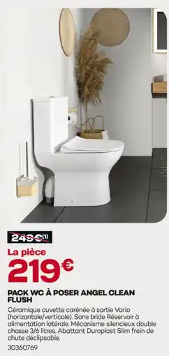 Gedimat Pack wc à poser angel clean flush offre