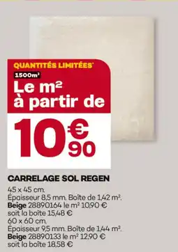 Gedimat Carrelage sol regen offre