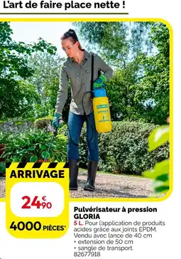 Weldom Gloria pulvérisateur à pression offre