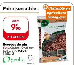 Weldom Geolia écorces de pin 10/25 mm offre
