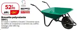 Weldom Altrad brouette polyvalente 100 l offre