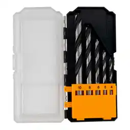 Brico Dépôt Titan forets bois titan 5 pcs, diamètres 4-10 mm offre