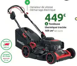 Mr Bricolage Inventiv tondeuse thermique tractée 169 cm³ offre
