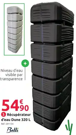 Mr Bricolage Belli récupérateur d’eau dune 320 l offre