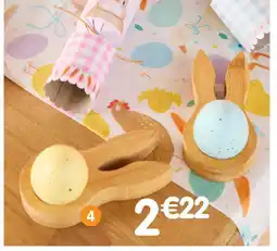 b&m Lot de 2 coquetiers en bambou offre