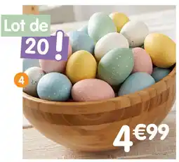 b&m Lot de 20 œufs décoratifs offre