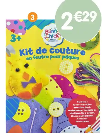 Kit de couture en feutre pâques