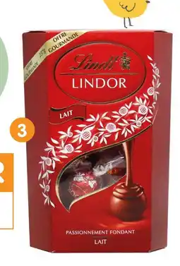 b&m Lindt lindor lait lindor chocolat au lait offre