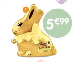 b&m Lindt lapin or chocolat blanc offre