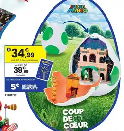 JouéClub Super mario playset oeuf yoshi 2 en 1 offre