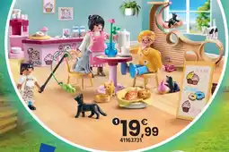 JouéClub Playmobil 71744 bar à chats avec 6 chats et personnages offre