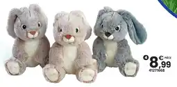 JouéClub Peluche lapin assis 20 cm offre