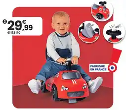 JouéClub Smoby porteur auto rouge offre