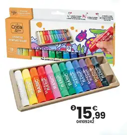 JouéClub Crea & cie 12 sticks de peinture solide offre