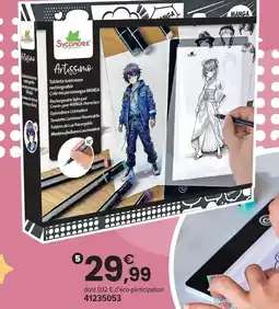 JouéClub Sycomore tablette lumineuse a5 - création de personnages manga offre