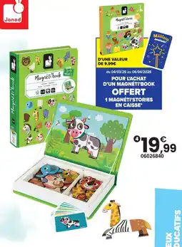 JouéClub Janod magneti'book animaux offre