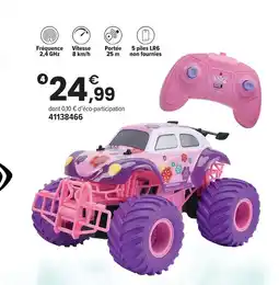 JouéClub 4x4 cascadeur rose rc 1/18ème 8 ans offre