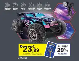 JouéClub Turbo - challenge - kx-star racing - voiture télécommandée bleue - 1/24ème offre