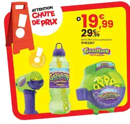 JouéClub Gazillion gazillion machine à bulles hurricane pistolet mini-hurricane et 1l de solution offre