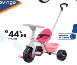 JouéClub Mov'ngo tricycle confort cerise & capucine offre