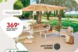 Maxi Bazar Hesperide parasol déporté melhia 4x3m offre