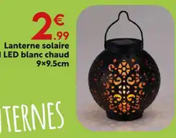 Maxi Bazar Lanterne solaire led blanc chaud offre
