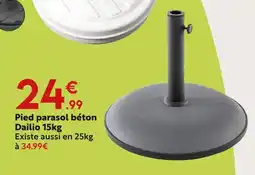 Maxi Bazar Pied parasol béton dailio offre