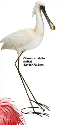 Maxi Bazar Oiseau spatule métal offre