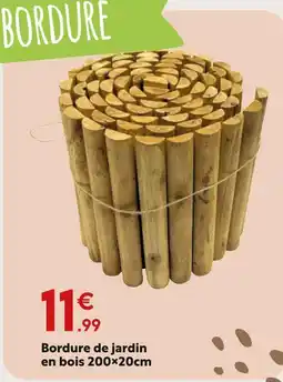 Maxi Bazar Bordure de jardin en bois offre