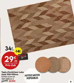 Maxi Bazar Tapis d’extérieur luka tissé offre