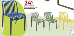 Maxi Bazar Chaise empilable solara plastique & résine offre