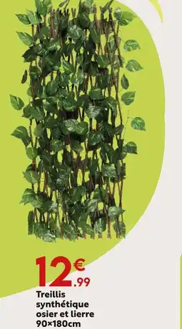 Maxi Bazar Treillis synthétique osier et lierre offre
