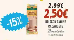 Naturalia Bonneterre boisson avoine cacahuète offre