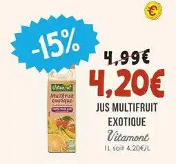 Naturalia Vitamont jus multifruit exotique offre