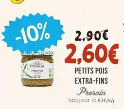 Naturalia Prosain petits pois extra-fins offre