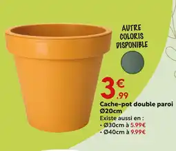 Maxi Bazar Cache-pot double paroi ø20cm offre