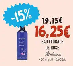 Naturalia Melvita eau florale de rose offre