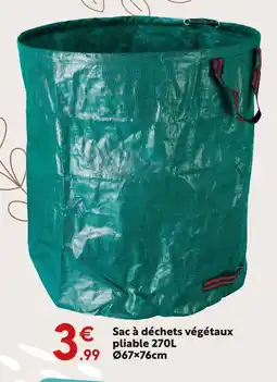 Maxi Bazar Sac à déchets végétaux pliable offre