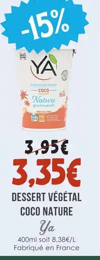 Naturalia Ya dessert végétal coco nature offre