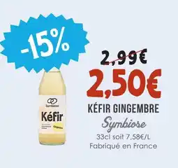 Naturalia Symbiose kéfir gingembre offre