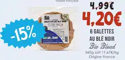 Naturalia Bio bleud 6 galettes au blé noir offre