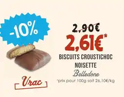 Naturalia Belledone biscuits croustichoc noisette offre