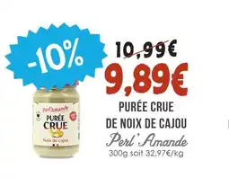 Naturalia Perl'amande purée crue de noix de cajou offre